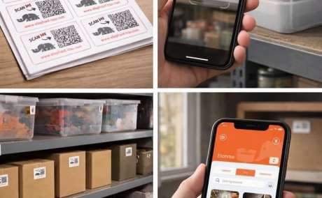 Organize Your Home with Elephant Trax Smart QR Labels